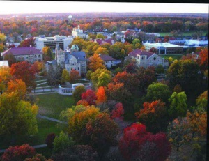 Aerial View of Tappan Square and Obelrin College